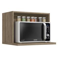 Imagem de Armário Aéreo Cozinha Para Micro-ondas Nogal G738 - Kappesberg