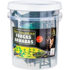 Imagem de Miniatura Colecionável Balde Forcas Armadas 75 Peças - Gulliver