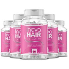 Imagem de Inova Hair Vitamin Tratamento 5 Meses Cabelo E Unha 60 Caps