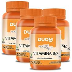 Imagem de Kit 4 Und Vitamina B12 60cps (1 ao dia) Duom