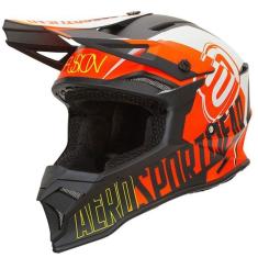 Imagem de Capacete ASW Fusion 2.0 Dash Preto/Laranja