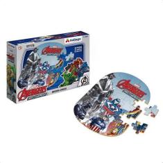 Imagem de Quebra-Cabeça Infantil Avengers Mech Strike 30 Peças Em Madeira Reflor