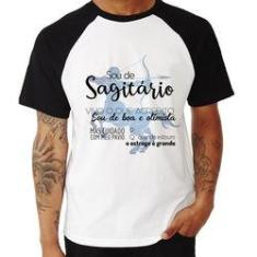 Imagem de Camiseta Raglan Sou De Sagitário - Foca Na Moda