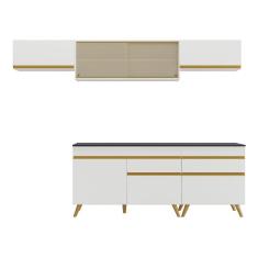 Imagem de Cozinha Completa Veneza Gw Fg3710 Com Armário E Balcão Branca