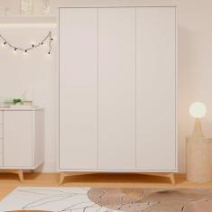 Imagem de Guarda-Roupa Infantil 3 Portas 4 Gavetas MDF Zen Branco