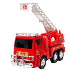 Imagem de Brinquedo Caminhão De Bombeiro Com Movimento Sirene E Luzes - Toys