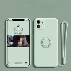 Imagem de Capa de suporte de anel magnético de silicone líquido de luxo para samsung galaxy s22 ultra plus s21 s20 fe a52s a52 a72 a51 capa nota 20 10, ciano claro, para nota 10 plus