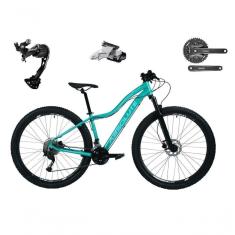 Imagem de Bicicleta Aro 29 Absolute Hera Feminina Shimano Alívio E Altus 27v F/hidráulicos Garfo Trava - Verde Tam.15