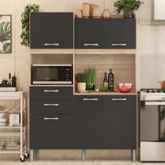 Imagem de Cozinha Completa 6 Portas Sam Avena Grafito