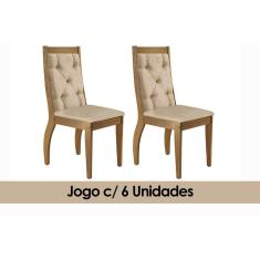 Imagem de Cadeira Rufato Ágata Imbuia (6 Unidades) Imbuia/Choco