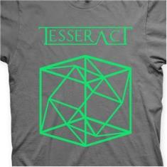 Imagem de Camiseta Tesseract Chumbo e Verde em Silk 100% Algodão