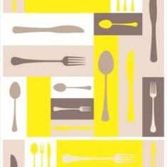 Imagem de Papel De Parede Adesivo Lavável Mesa De Talheres 15M