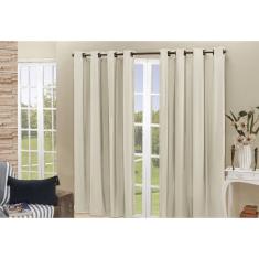 Imagem de Cortina Blecaute Blackout Corta Luz 2,20 M X 1,30 M PVC Bege Casa Tem