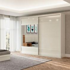 Imagem de Guarda-Roupa Casal Grande 267X238cm Off White Dalla Costa