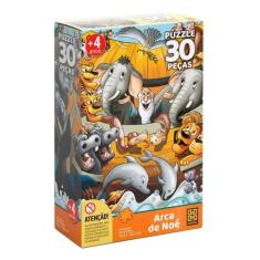 Imagem de Brinquedo Infantil Quebra-Cabeça Puzzle Arca de Noé 30 Peças Grow - 02