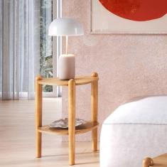 Imagem de Mesa Lateral Organica Pe Madeira 28013 Hanover Artesano Hanover