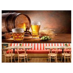 Imagem de Papel De Parede Drinks Bebidas Praia Verão 3D Al100