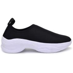 Imagem de Tênis Feminino Meia S/ Cadarço Slip On Fácil Calçar Academia - L N Ace