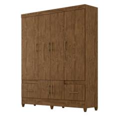 Imagem de Guarda Roupa 6 Portas Ms912 Castanho Wood 912331 Moval