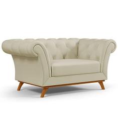 Imagem de Sofá 2 Lugares Para Sala de Estar Império 150 cm D02 Corano Bege C-26 - Lyam Decor