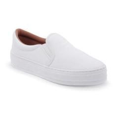 Imagem de Tênis Slip On Flatform Feminino Liso Conforto Dia a Dia Leve - Tenehi,