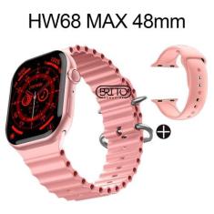 Imagem de Relogio Smartwatch Hw68 Max Series 8 48mm + Pulseira Extra - Wearfit P