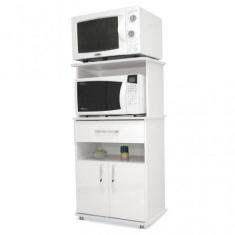 Imagem de Balcão Multiuso P/Forno 2 Portas 2 Nichos E 1 Gaveta Branco - Movelben