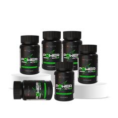 Imagem de Kit 6 Suplemento Termogênico Energético PowerAction Taurina Vitamina B12 Taurina 60 Capsúlas