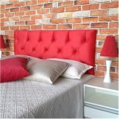 Imagem de Cabeceira Casal Cannes Suede Liso 140 X 60 Rbl