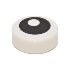 Imagem de Peças e peças LEGO: Azulejo 1x1 branco com olho aberto x200