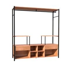 Imagem de Guarda Roupa Casal Barcelona Closet Estilo Industrial