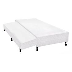 Imagem de Cama Box Base c/Auxiliar Universal Solteiro Poli Tecido White (78x188x27) - Castor