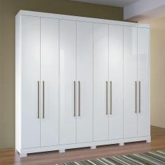 Imagem de Guarda Roupa Casal 8 p Havana Santos Andirá Branco Branco