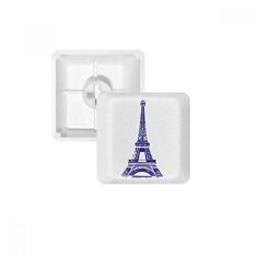 Imagem de Kit de atualização de teclado mecânico PBT Teclado mecânico com contorno da Torre Eiffel, França Paris