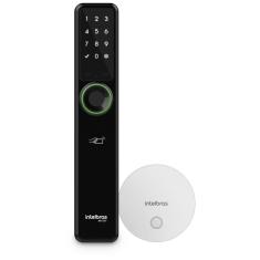 Imagem de Fechadura Digital Smart Sem Fio Biometria Senha Tag Com Hub IFR 7001+ Intelbras