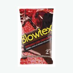 Imagem de Preservativo Blowtex Morango com Chocolate 3 Unidades
