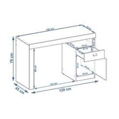 Imagem de Mesa para Computador Melissa Brilho