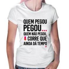 Imagem de Baby Look Quem Pegou, Pegou - Foca Na Moda