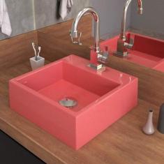 Imagem de Kit Cuba Q355 Torneira Luxo 1195 Metal Válvula Click 1 Polegada G Sifão Pvc Flexível Compace 