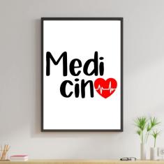 Imagem de Quadro Decorativo Profissões - Medicina 45x34cm