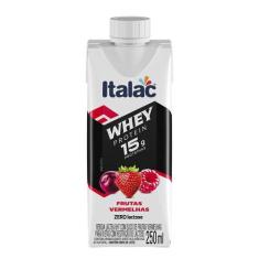 Imagem de Whey Protein Sabor Frutas Vermelhas Sem Açúcar Italac 250ml