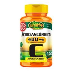 Imagem de Vitamina C Ácido Ascórbico Unilife 120 Cápsulas