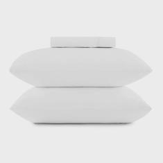 Imagem de Jogo de Cama Simples Altenburg 3pc Liso Toque Acetinado Branco
