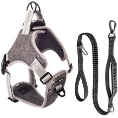 Imagem de Coleira Peitoral E Guia Antipuxão Pet Cachorro Madog Comfort