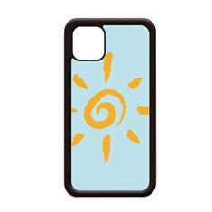 Imagem de Pintura à mão sol amarelo para iPhone 12 Pro Max Capa para Apple Mini Mobile Case Shell