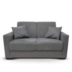 Imagem de Sofá 2 Lugares Sala De Estar Recepção Suede Cecilia Cinza
