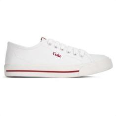 Imagem de Tênis Coca Cola Chandler Town Off White e Vermelho - Feminino-Feminino