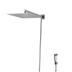 Imagem de Ducha Chuveiro Inox 304 30x30 Cm Com Desviador E Ducha De Mão