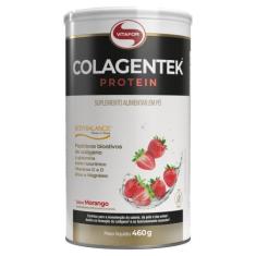 Imagem de Colagentek Protein Vitafor Suplemento em Pó Morango 460g