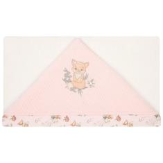 Imagem de Toalha de Banho Hug Com Capuz Floresta Magia Rosa